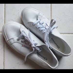 Superga white leather 7.5